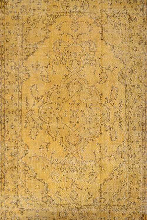 שטיח וינטג' טורקי 10 צהוב