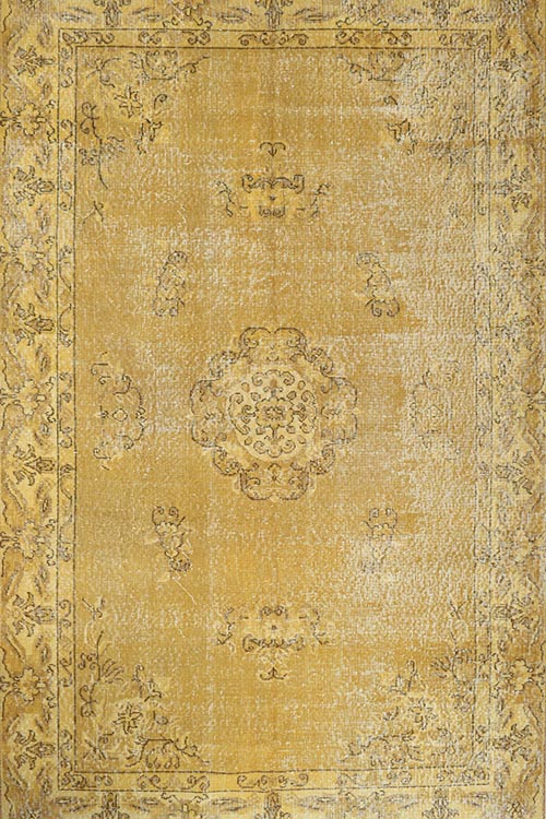שטיח וינטג' טורקי 16 צהוב