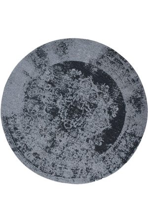 שטיח מנילה GRIMA עגול | שטיח אפור כהה