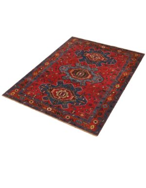 שטיח קווקזי ישן 03 | שטיח אדום