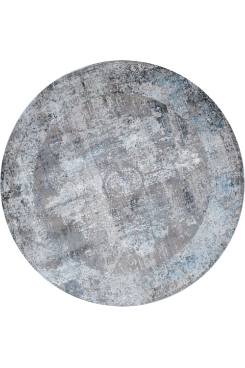 שטיח פילינג AL05A עגול | שטיח אפור עגול