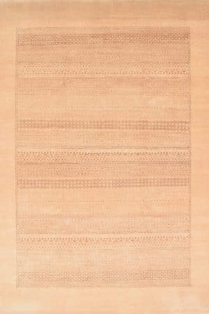 שטיח פרסי כפרי בצבע בז' מלבני מצמר