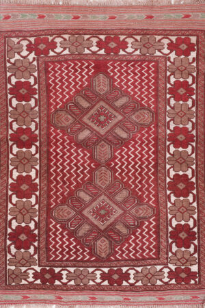 שטיח אוזבקי משולב 01 אדום
