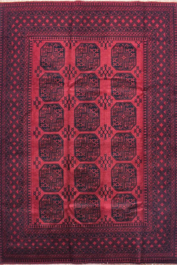 שטיח אפגן רגל פיל 08 | שטיח אדום