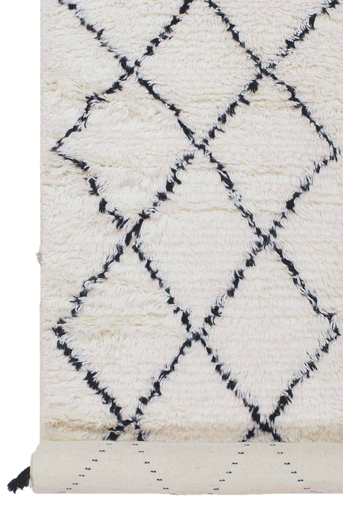 שטיח ברבר מרוקאי פרנז ראנר – שחור לבן