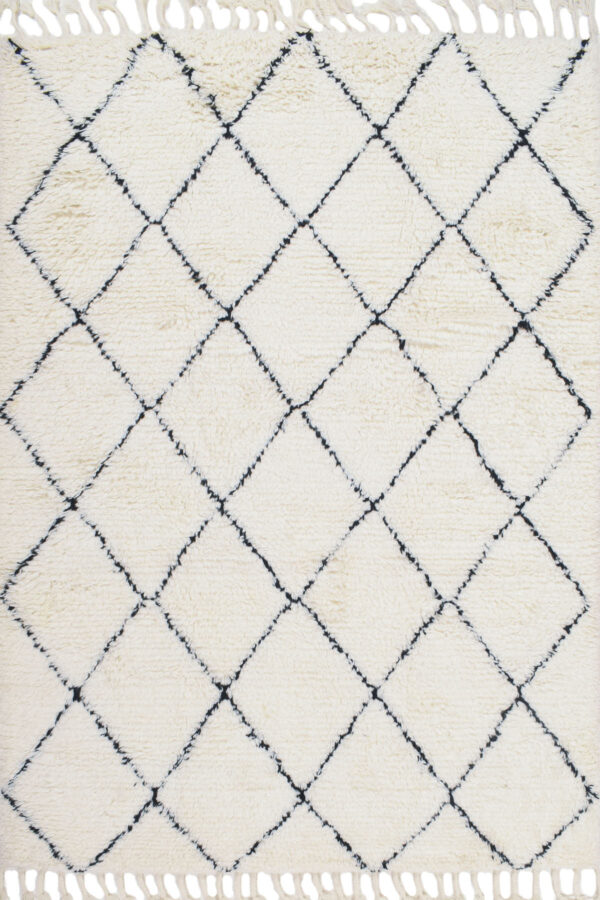 שטיח ברבר מרוקאי 09 שחור לבן