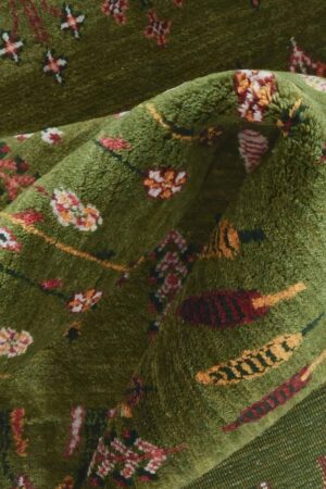 שטיח קשקולי פרסי | שטיח פרסי ירוק