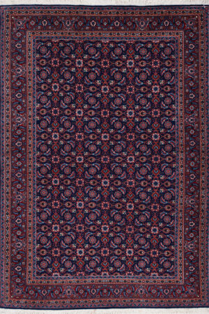 שטיח פרסי כחול ואדום