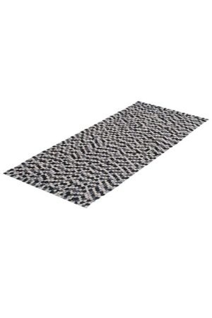 שטיח באבלס 08 שחור לבן | שטיח צמר לחדר ילדים