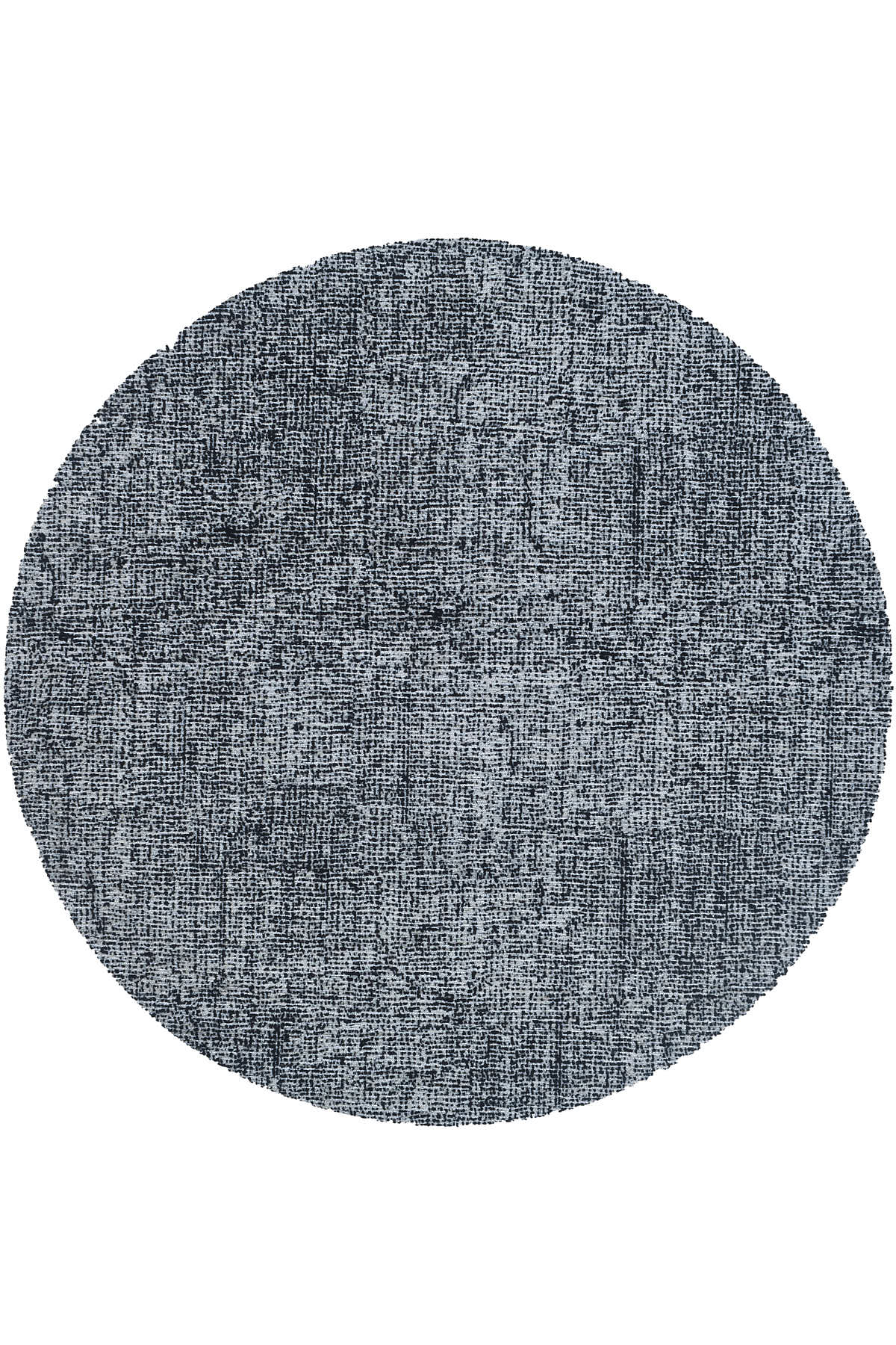 שטיח מנילה LEZA עגול שחור לבן