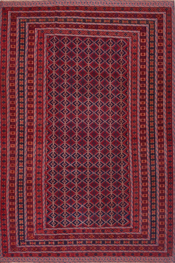 שטיח אוזבקי בסגנון כפרי