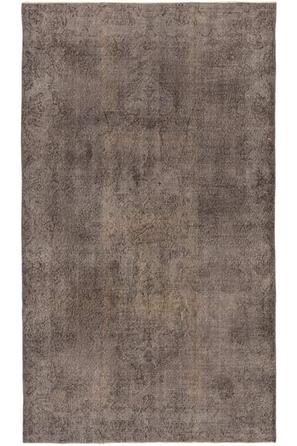 שטיח אפור בסגנון וינטג' טורקי עבה ומשי