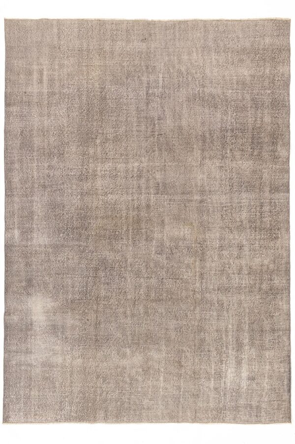שטיח צמר אפור בסגנון וינטג' מלבני