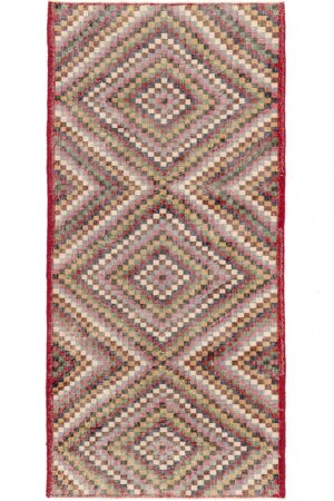 שטיח טורקי וינטג' בסגנון צבעוני