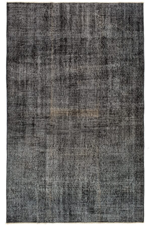 שטיח אפור מלבני וינטג' עשוי צמר