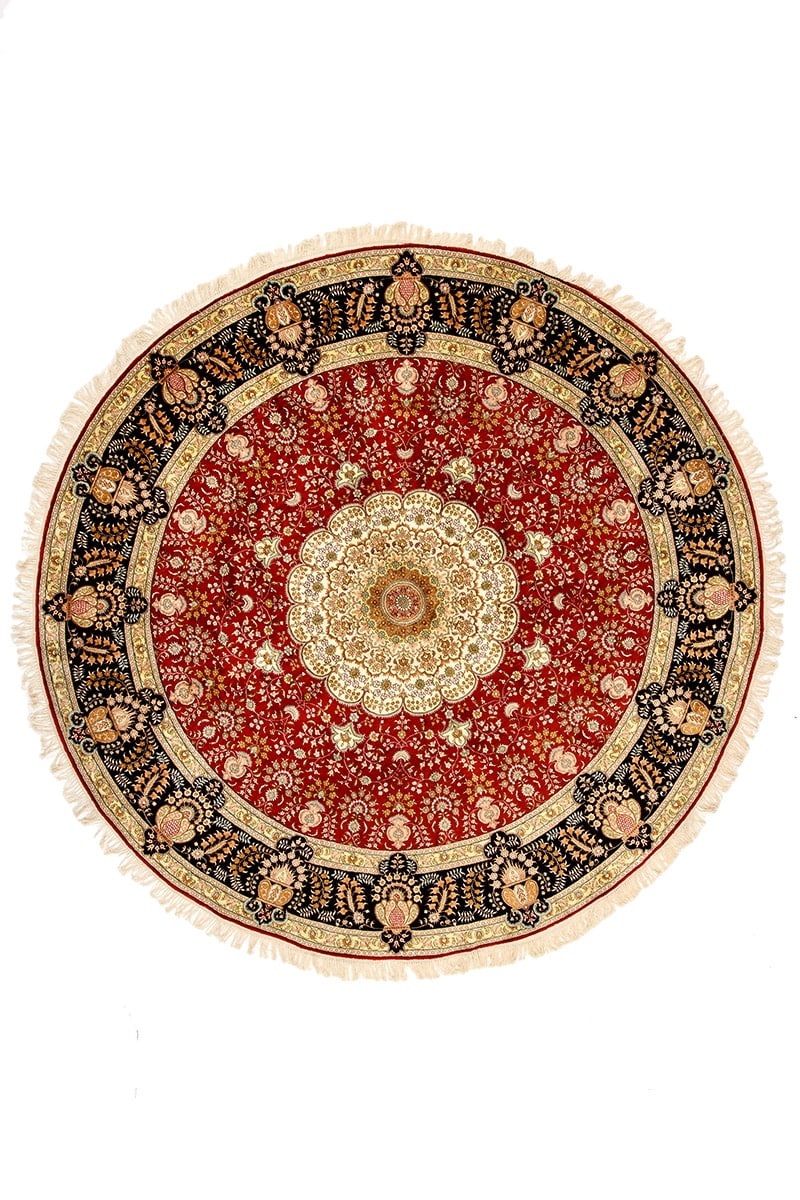 שטיח סיני משי 27 | עגול