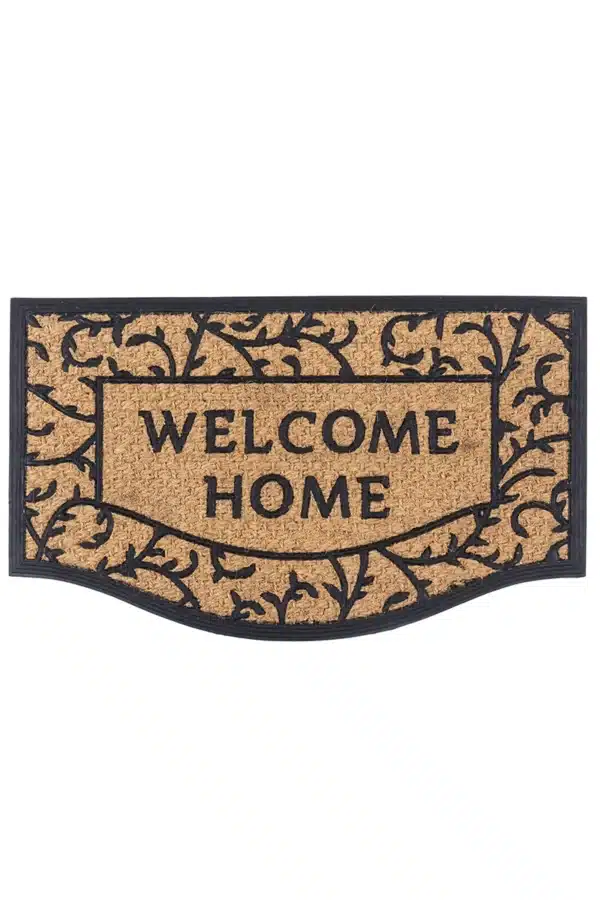 שטיח כניסה לבית וולקם הום Welcome Home טבעי