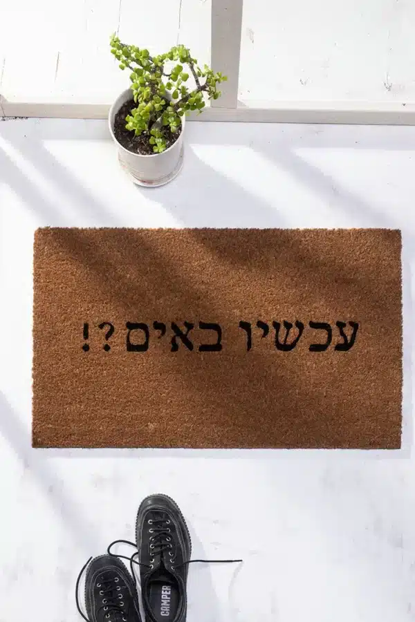 שטיח כניסה לבית עכשיו באים