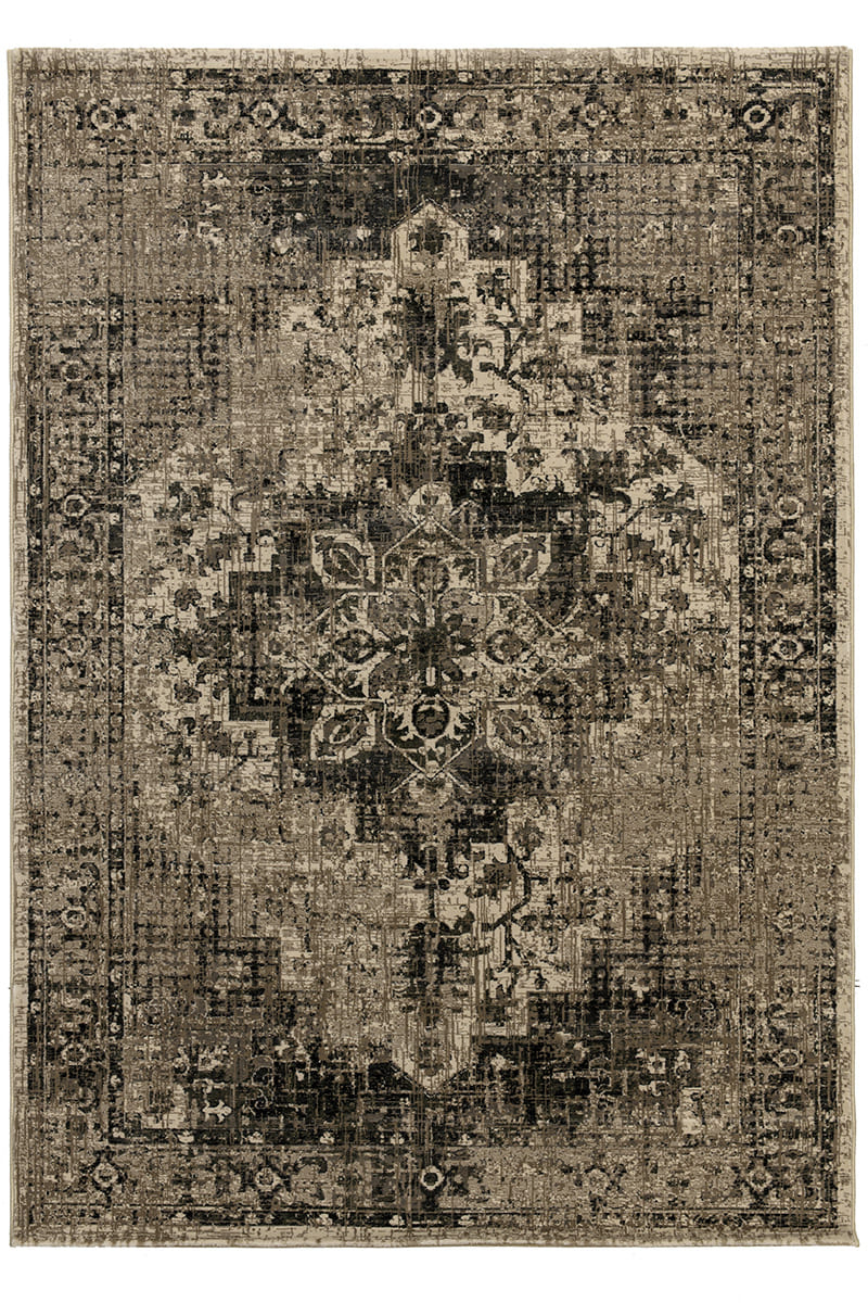 שטיח ריבר D521B שמנת אפור