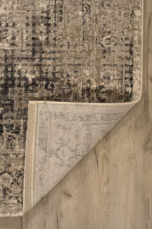 שטיח ריבר D521B שמנת אפור