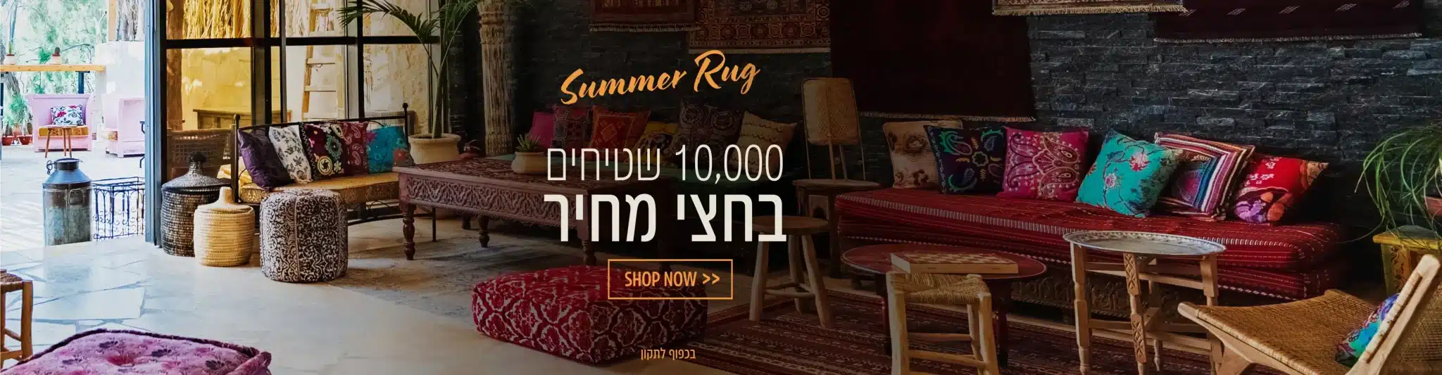 מבצע שטיחים בחצי מחיר