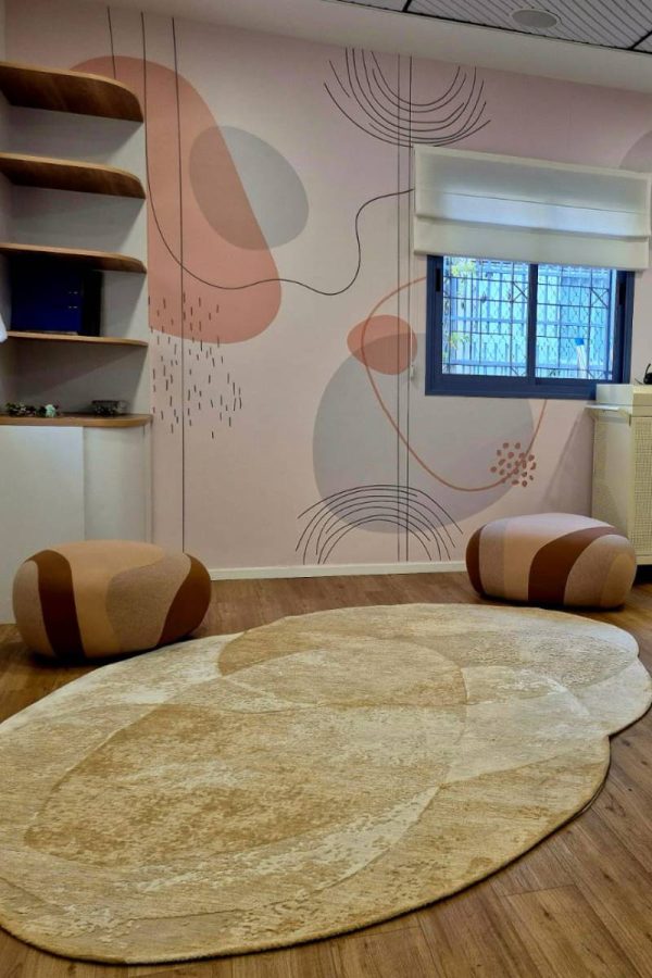 שטיח מנילה PANORA שמנת - פנימייה בתל אביב--