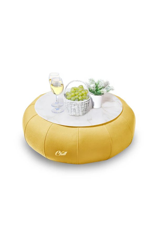 שולחן דונאט XL צהוב