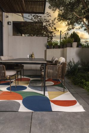 שטיח דומאני אאוטדור MODERN GEO צבעוני