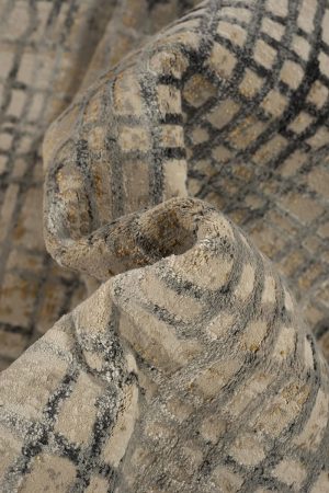 שטיח סטורי B053A קרם אפור