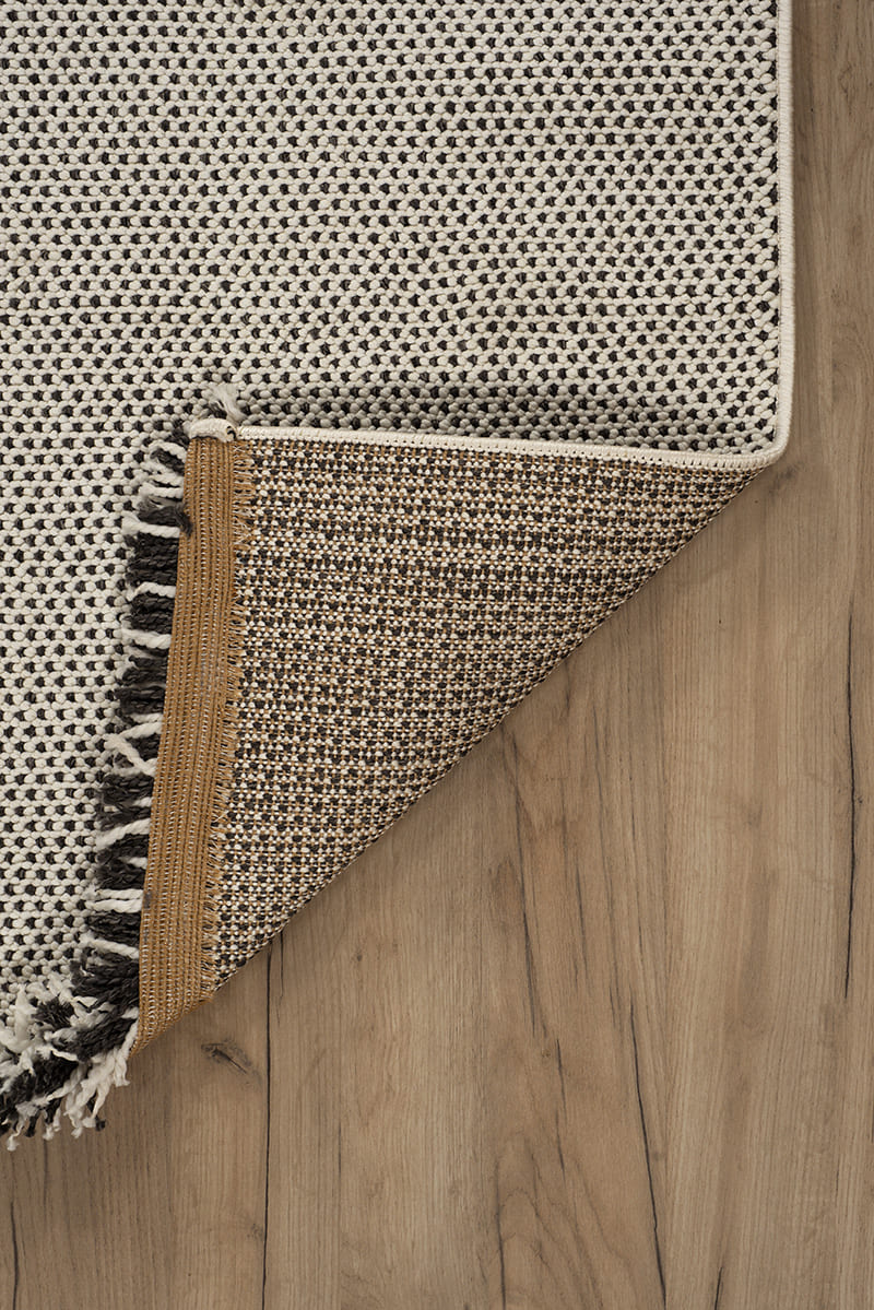 שטיח לופ PLZ-401 לבן אפור