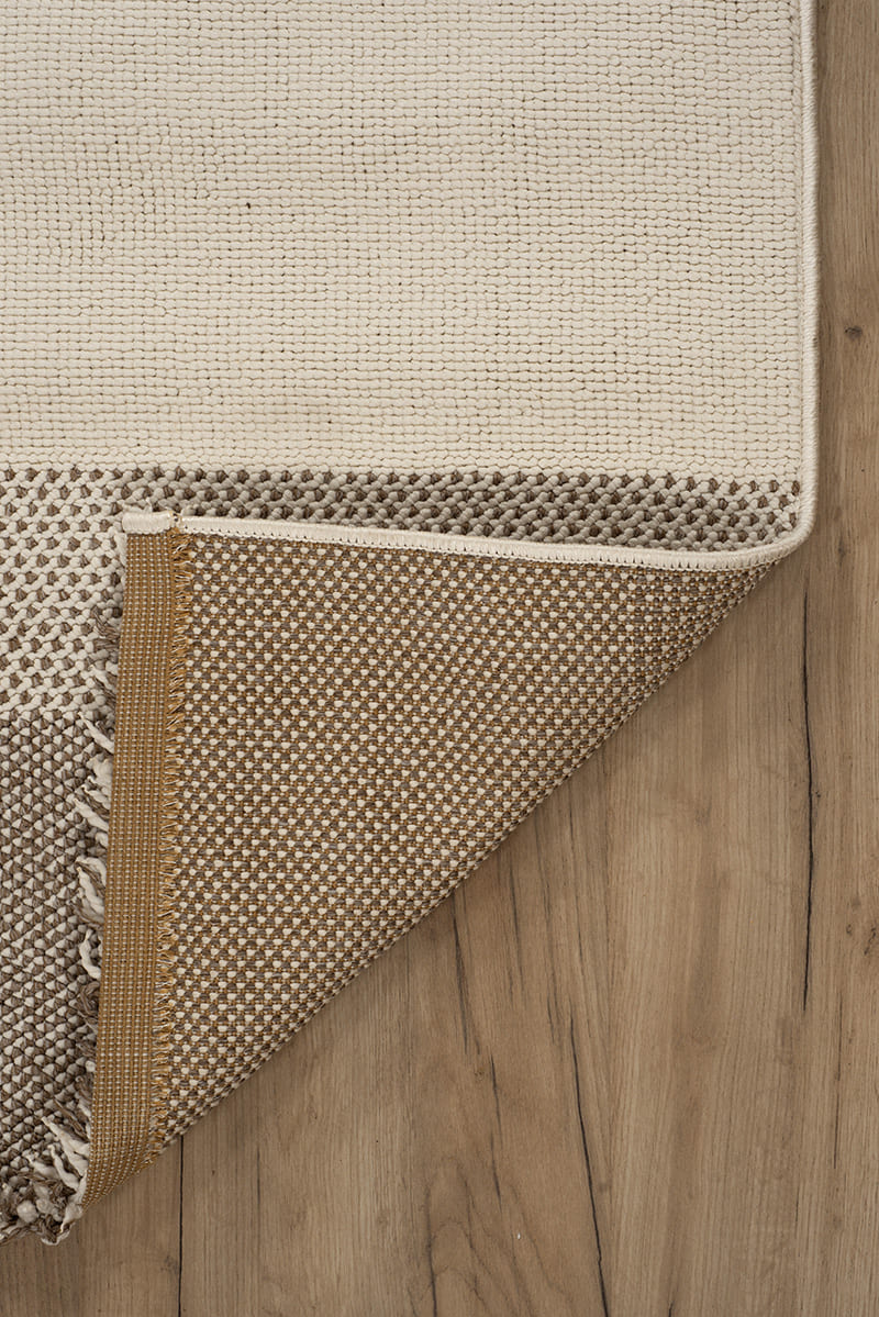 שטיח לופ PLZ-403 לבן בז'