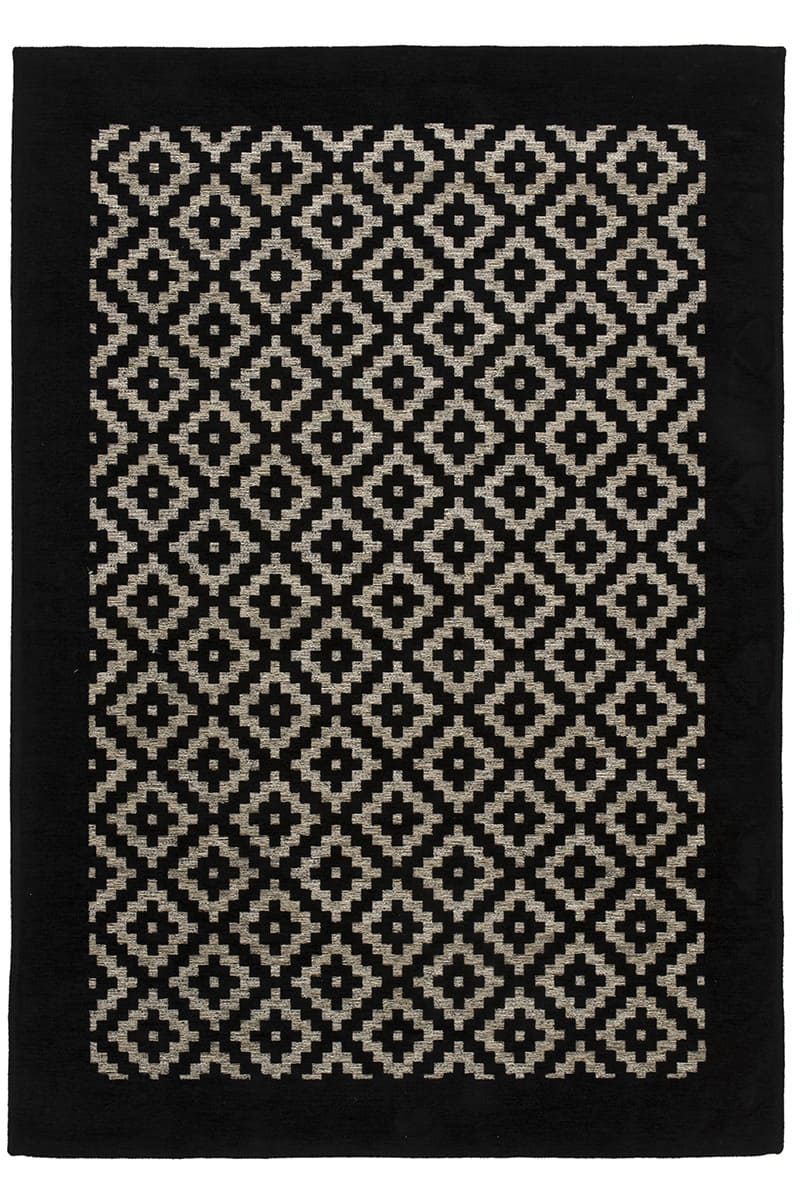 שטיח מנילה ETNID שחור לבן