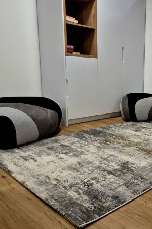 שטיח אפור גאיה B405G - פנימייה בתל אביב--