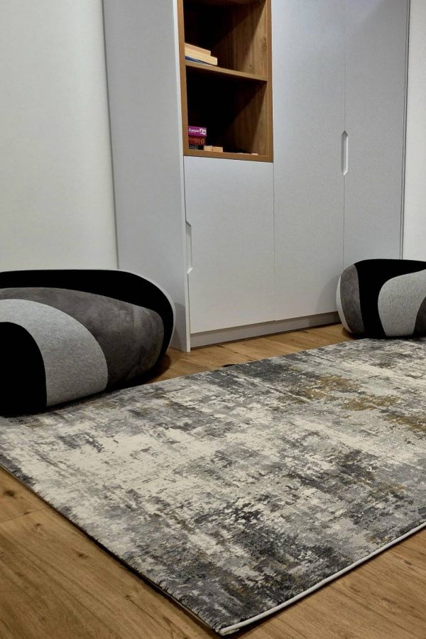 שטיח אפור גאיה B405G - פנימייה בתל אביב--