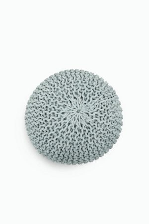 פוף BELLO אפור כסף