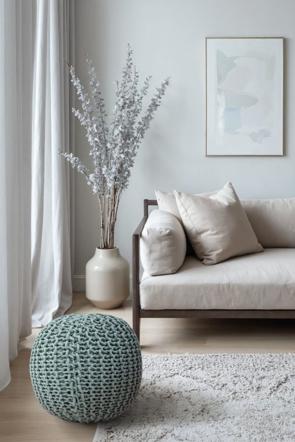 פוף BELLO ירוק אקווה