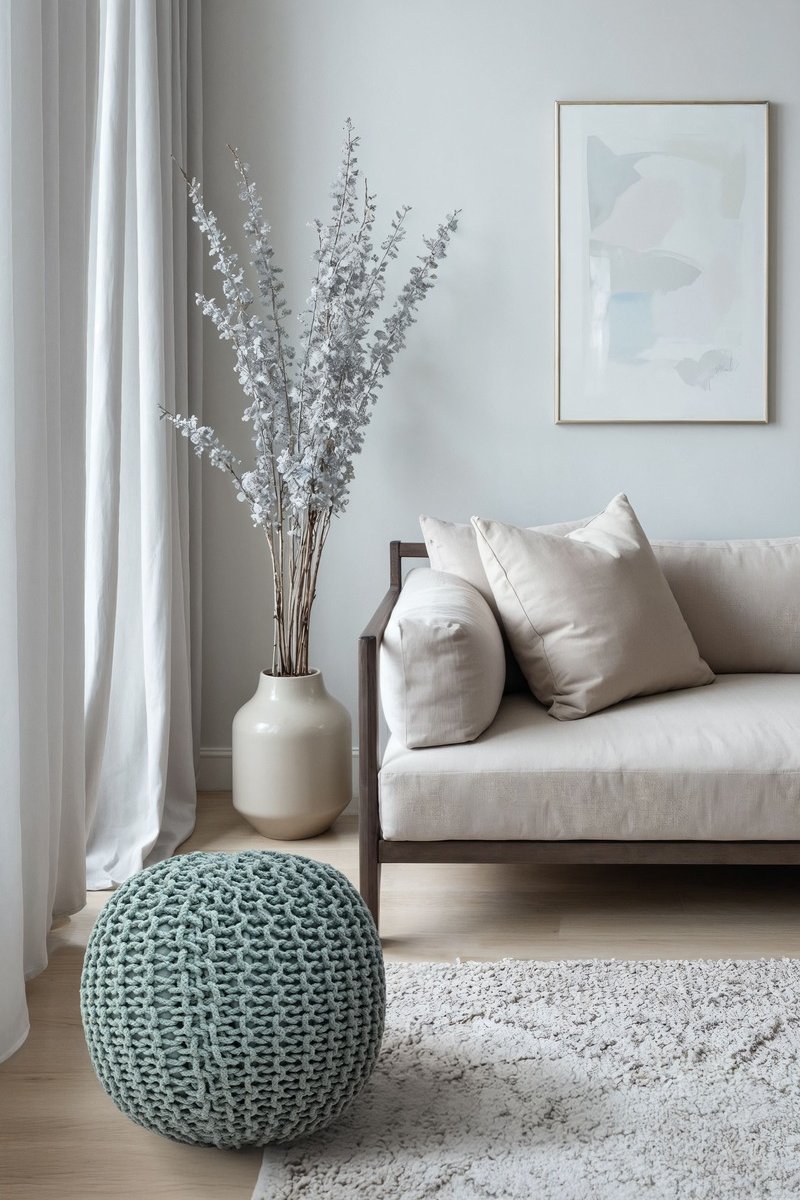 פוף BELLO ירוק אקווה