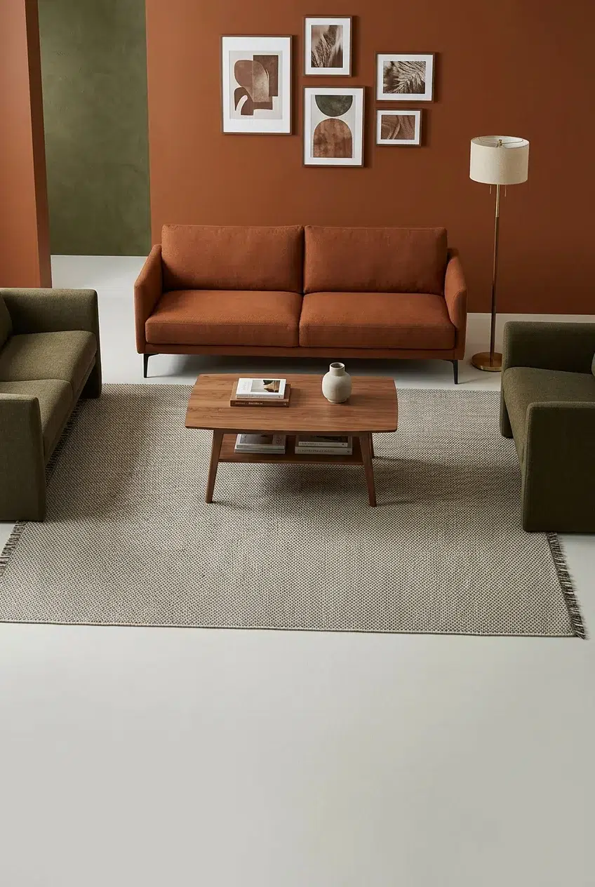 שטיח לופ PLZ-400 לבן בז' עם פרנזים