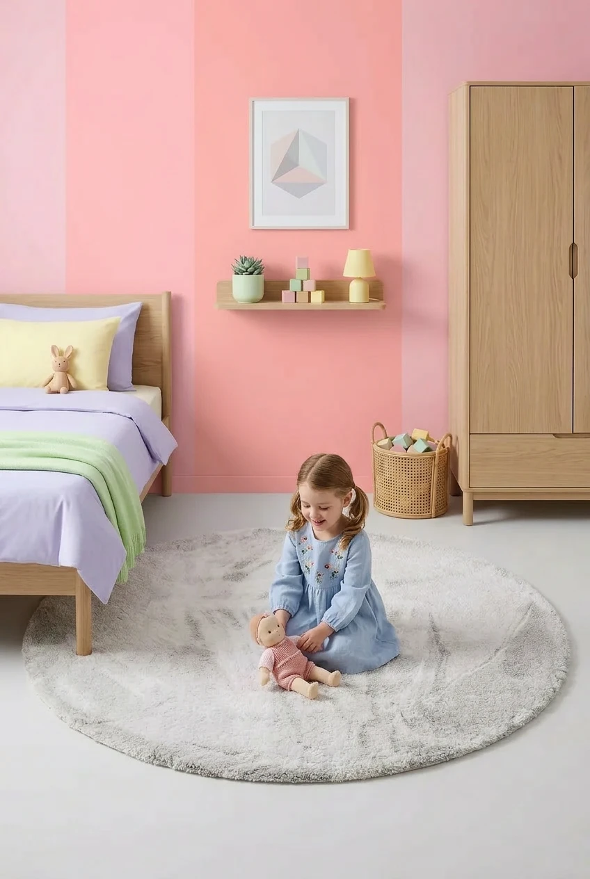 שטיח שאגי מויו MOYO28 | שטיח עגול