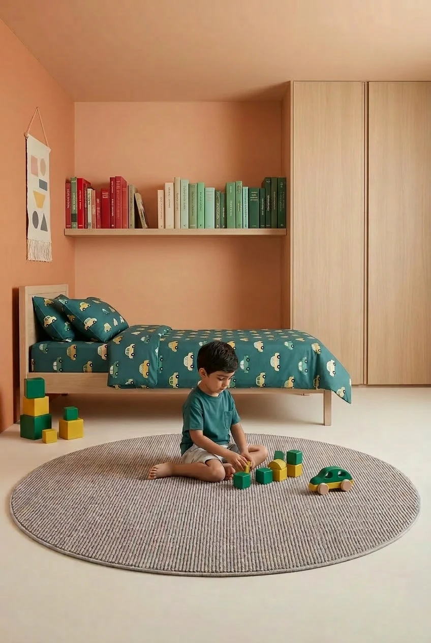 שטיח מילאנו ML01 בז' עגול