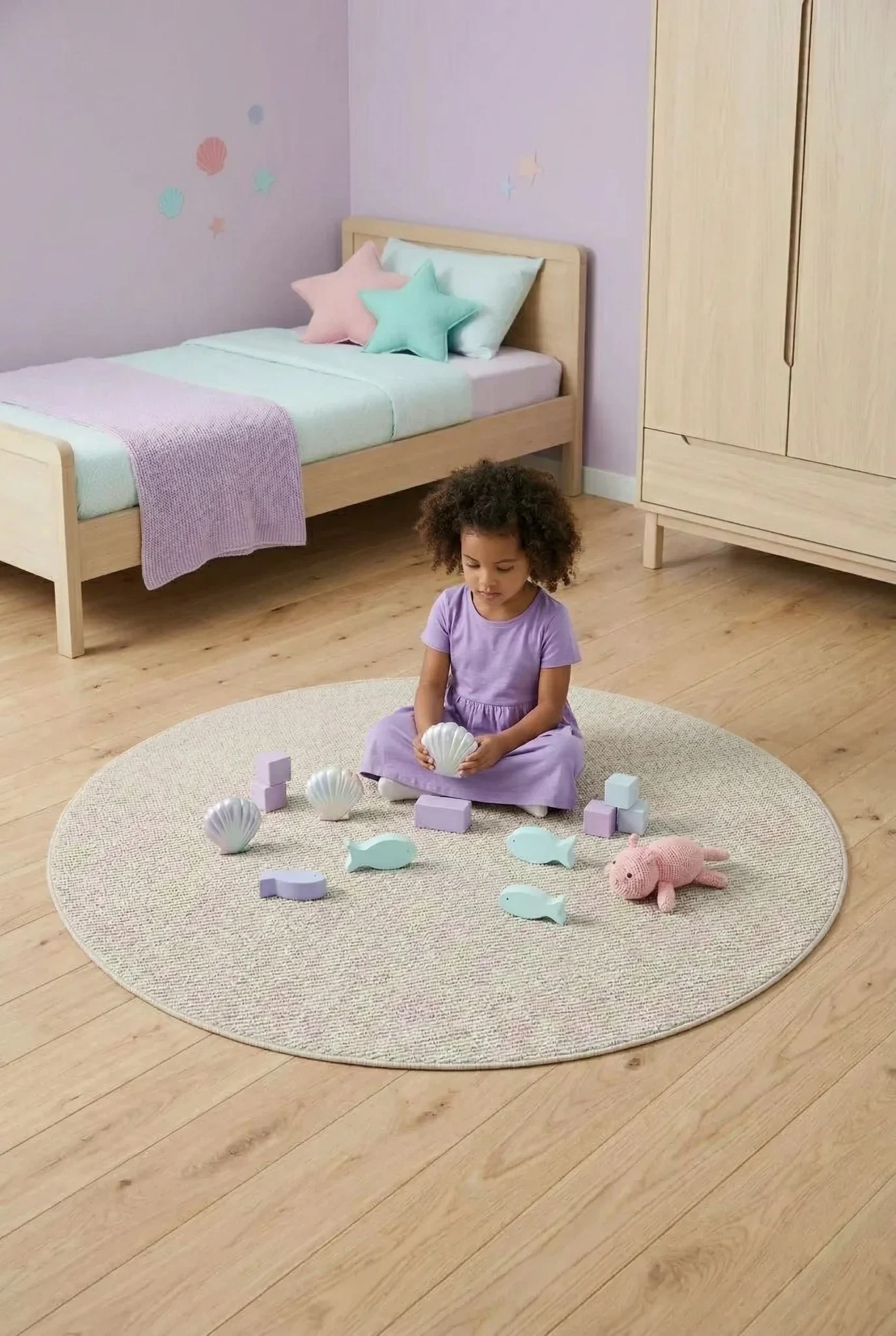 שטיח מילאנו ML01 שמנת עגול