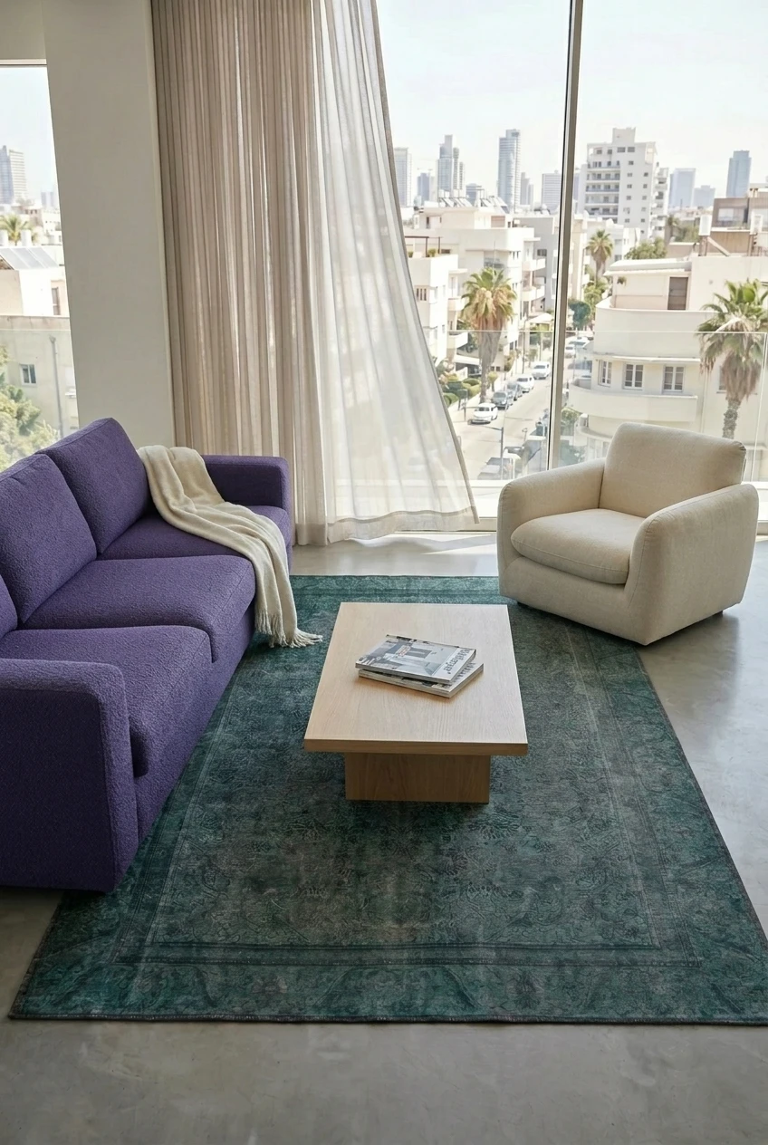 שטיח מרנטה LUSAKA כחול טורקיז