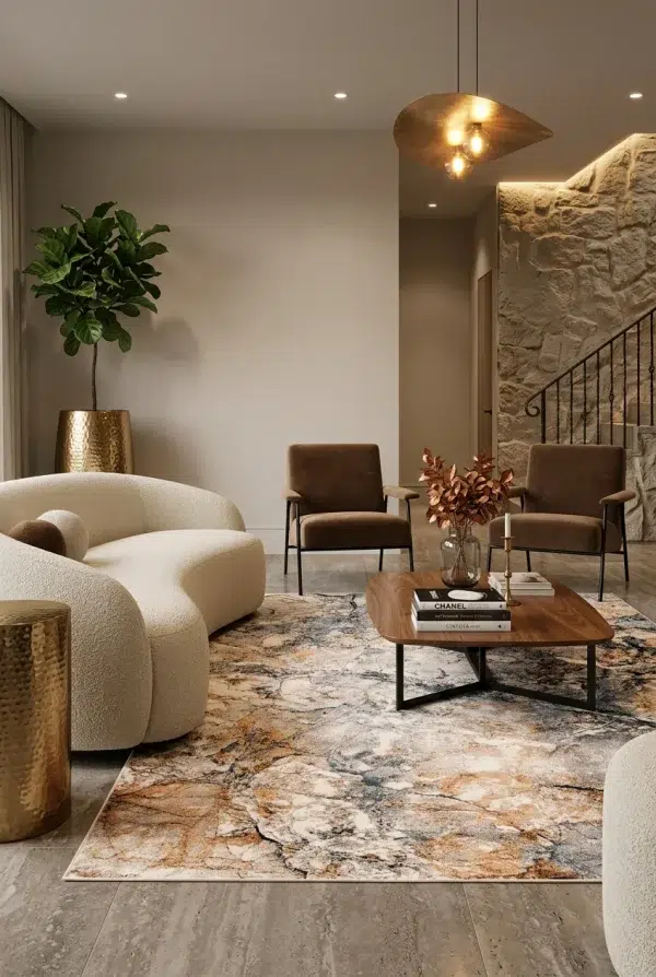 שטיח דאימונד קוסמוס 1712, Scandi Neutrals, Contemporary Luxury, Moody Hygge, styled props.