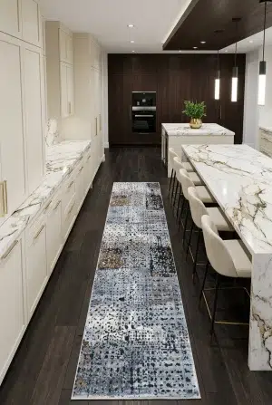 שטיח דאימונד קוסמוס 1713 ראנר, Contemporary Luxury, Kitchen Bright, styled props.