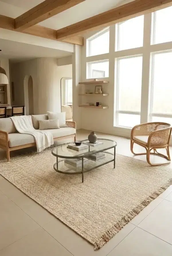שטיח חבל פרימיום-JD-303-A BLEACH IVORY.
